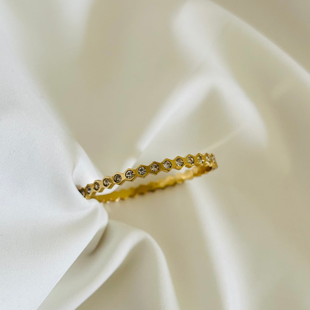 Honeycomb Bangle Bracelet
