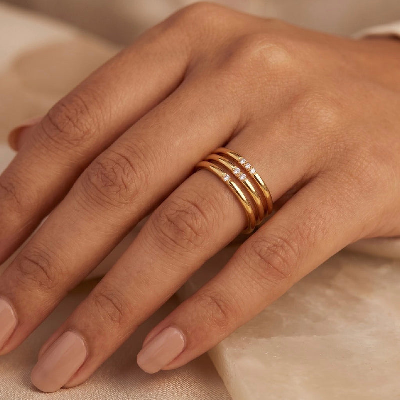 Linea Three Ring Set