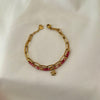 Rosé Bloom Charm Layered Bracelet