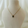 Green Stone Pendant Necklace