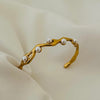 Cord Pearl Cuff Bracelet