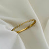 Celeste Solitaire Curve Bracelet