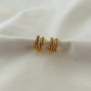 Twin Line Hoop Earrings