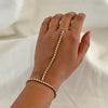 Diamond Line Hand Bracelet