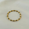 Bamboo Black Diamond Bangle Bracelet
