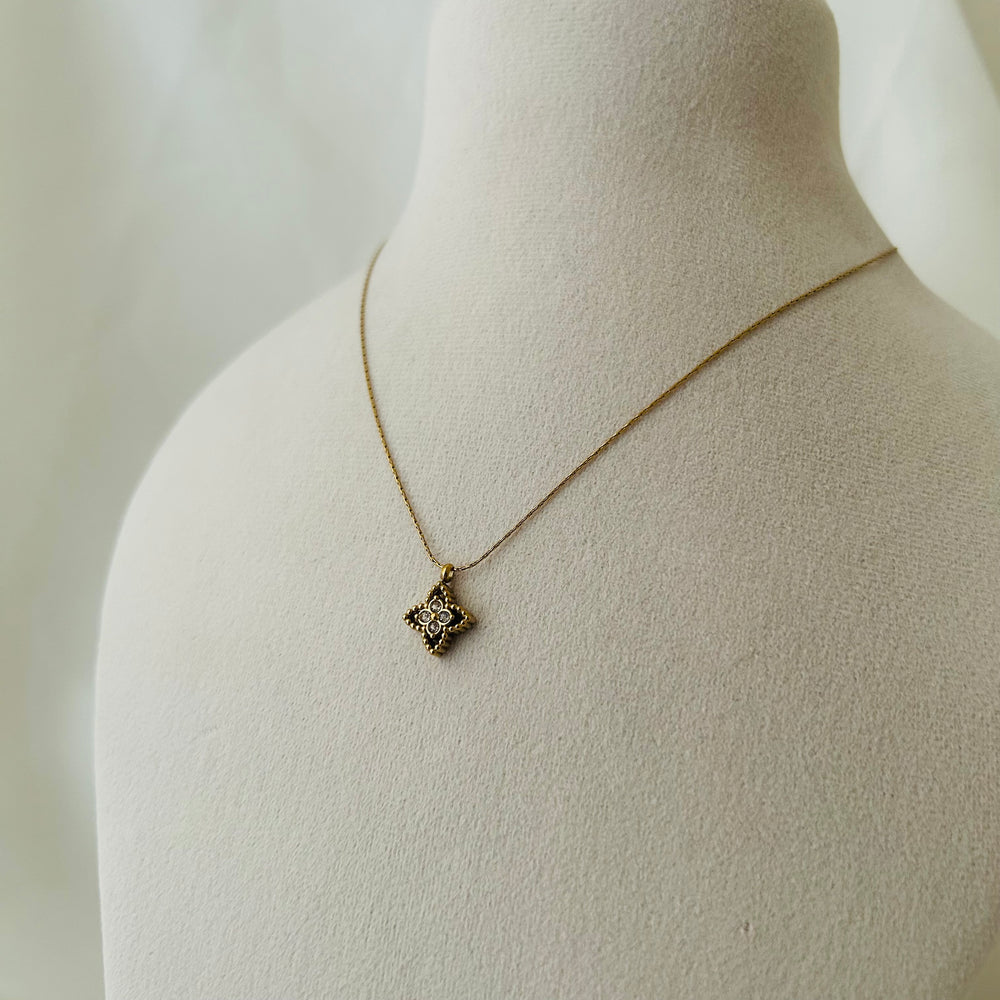 Boho Crystal Pendant Necklace