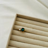 Aurora Green-White Ring