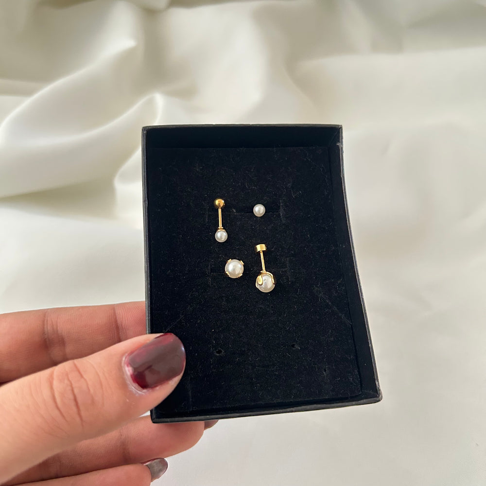 Pearl Ball Back Studs