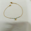 Turquoise Bead Coin Charm Anklet