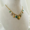Golden Heart Charm Necklace