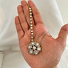 Double Layer Moissanite Necklace Set with Tikka
