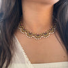 Pearl Fan Temple Necklace Set