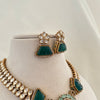 Emerald Statement Necklace Set