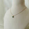 Green Crystal Diamond Necklace