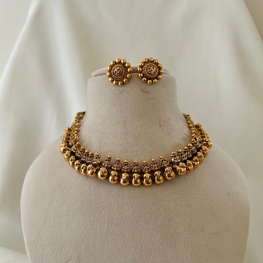 Royal Beaded Temple Choker Set