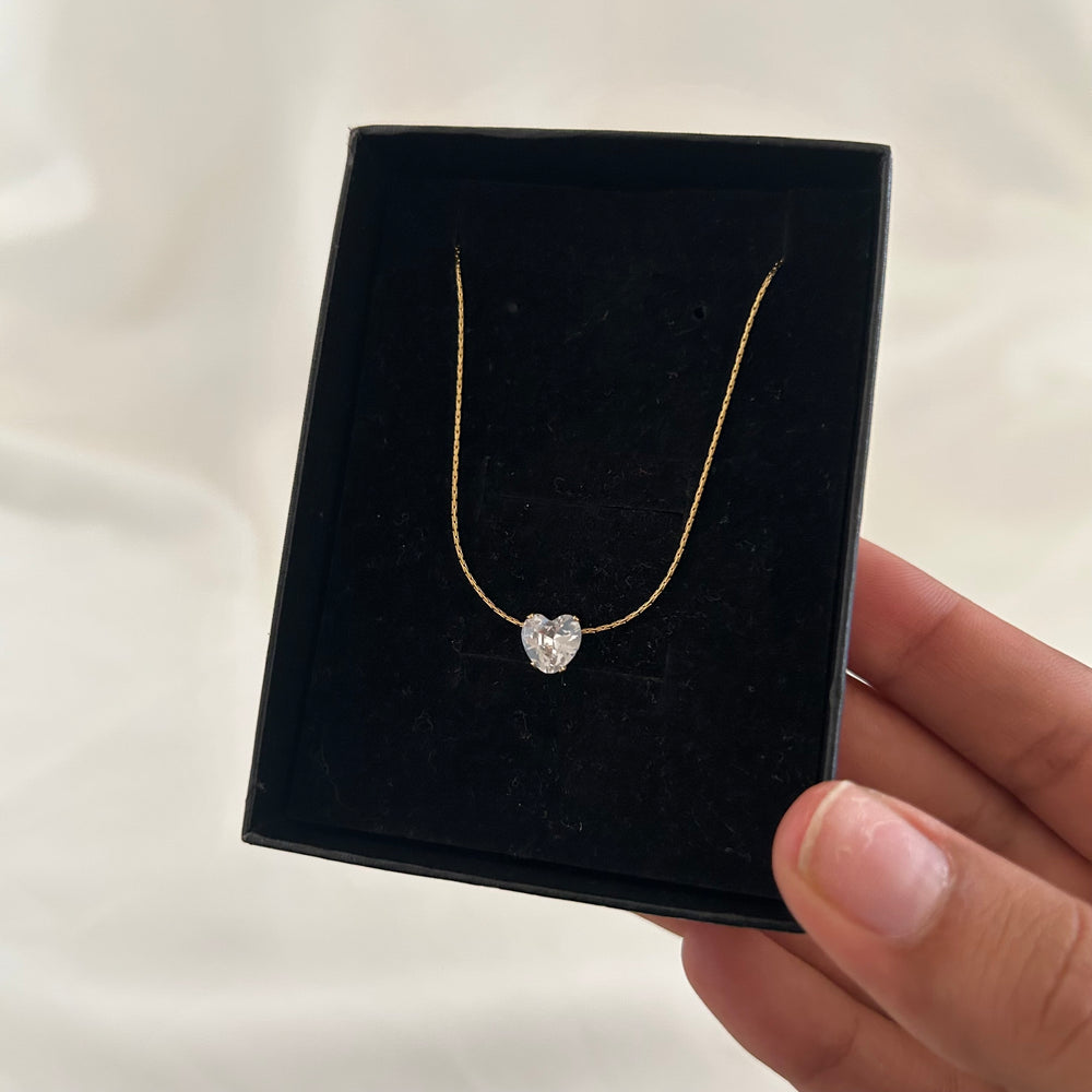 Heart Solitaire necklace