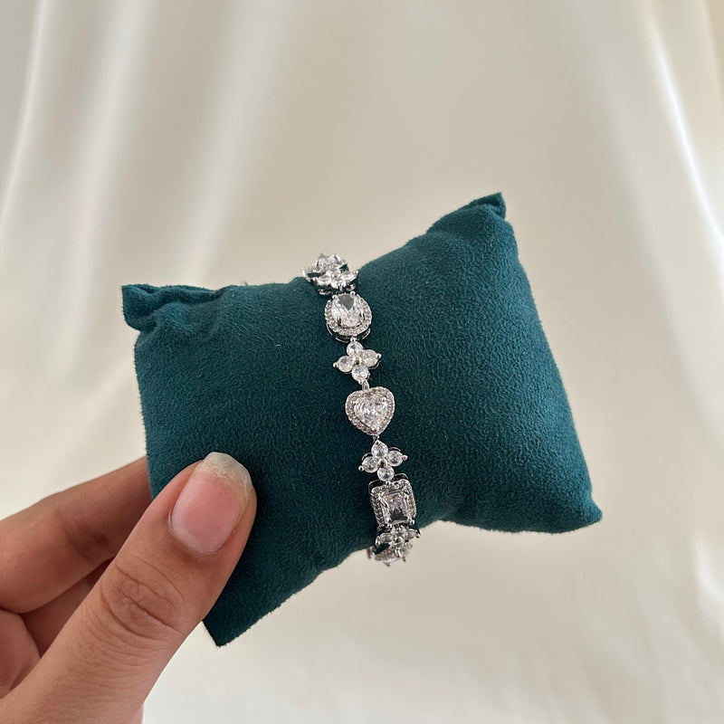Crystal Heart Luxe Bracelet