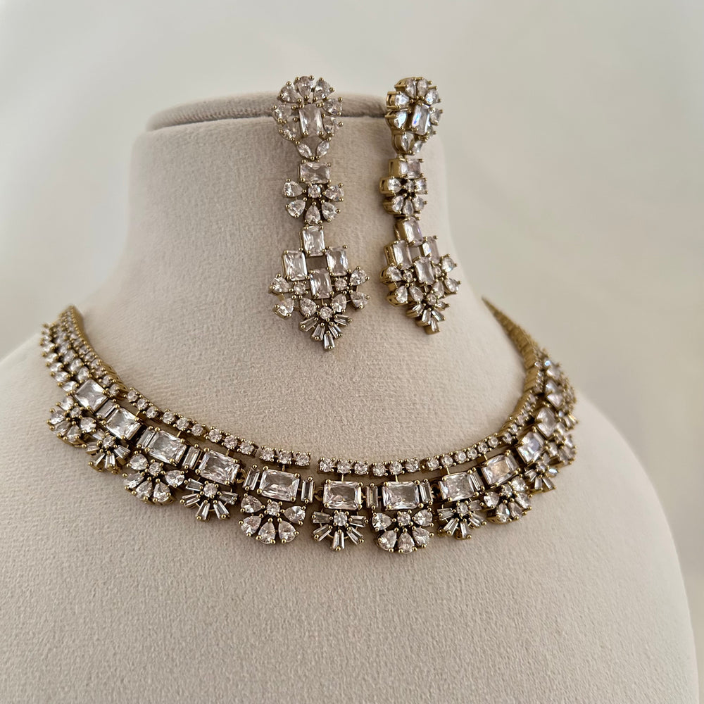 Crystal Victorian Necklace Set
