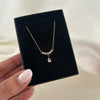 Aurora Crystal Drop Necklace