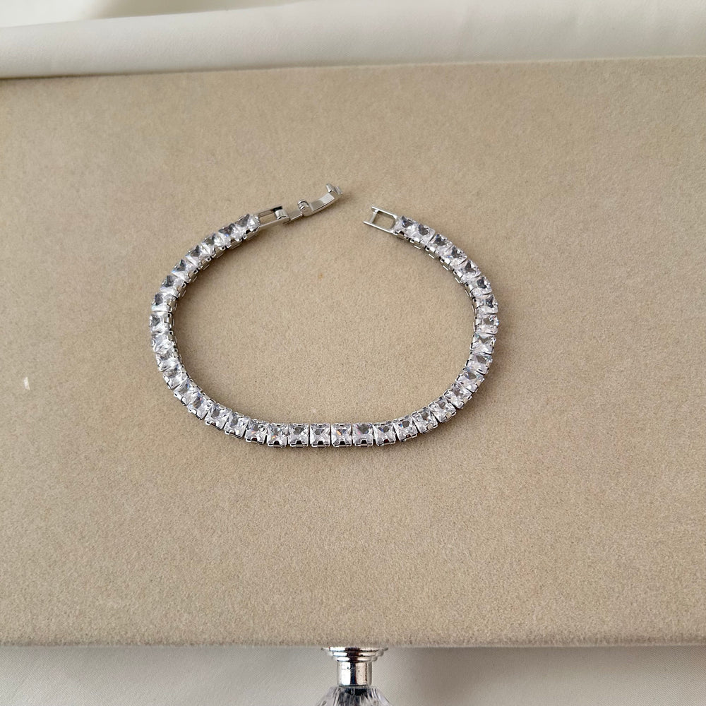 Square Tennis Bracelet
