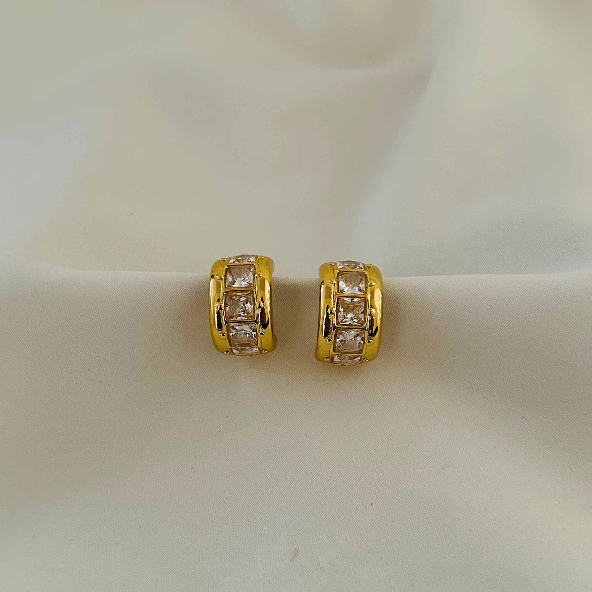 Crystal Hoop Earrings