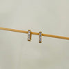 Studded Square Hoops