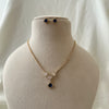 Imperial Blue Spark Tennis Necklace Set