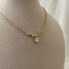 Heart Drop Sparkle Tennis Necklace Set