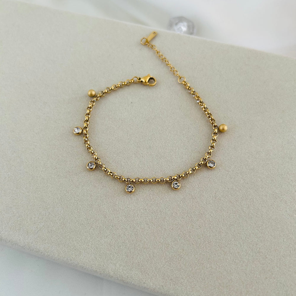 Aurelia Crystal Charm Bracelet