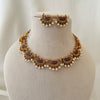 Pearl Fan Temple Necklace Set