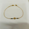 Daisy Flower Beaded Gold Anklet