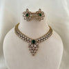 Emerald Floral Necklace Set