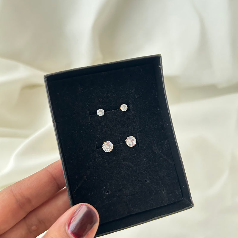 Solitaire Ball Back Studs