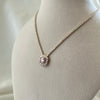 Pink Elegance Tennis Necklace Set