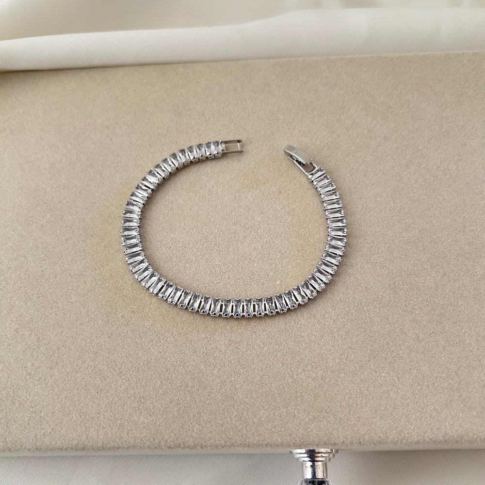Rectangular Tennis Bracelet