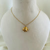 Golden Fish Charm Necklace