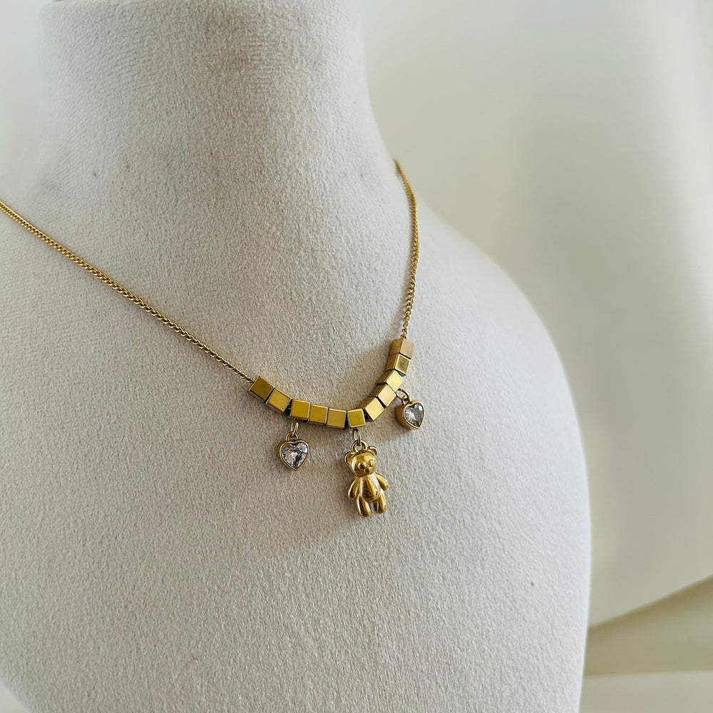 Teddy Love Charm Necklace