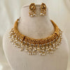 Antique Pearl Fringe Temple Necklace