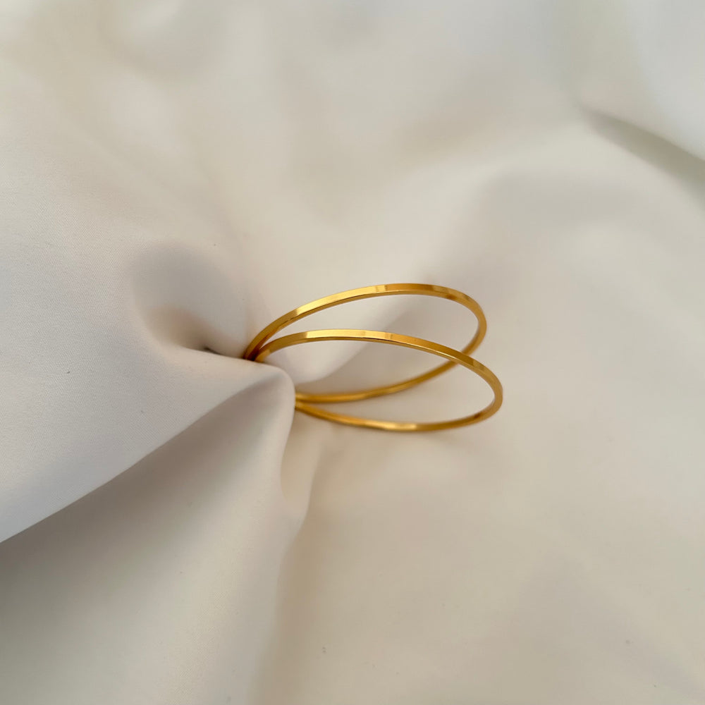 Sleek Line Bangle (pair)