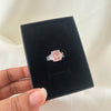 Pink Emerald Three-Stone Ring