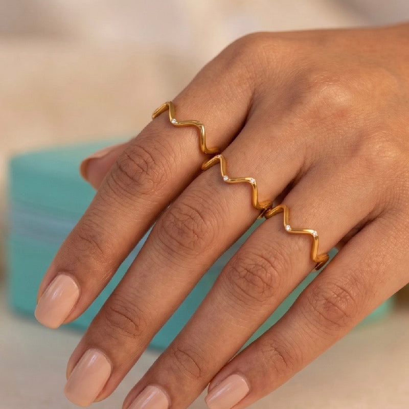 Spiral Trio Ring Set