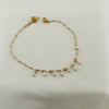 Pearl Drop Dainty Gold Anklet