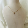 Crystal Fan Charm Necklace