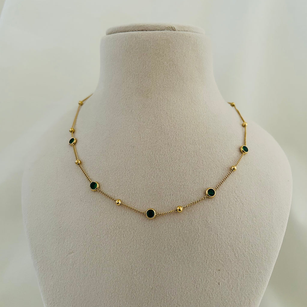 Emerald Bead Necklace