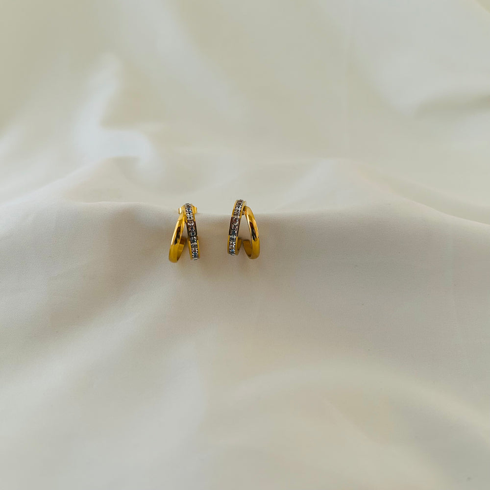Dual Line Hoop Earrings