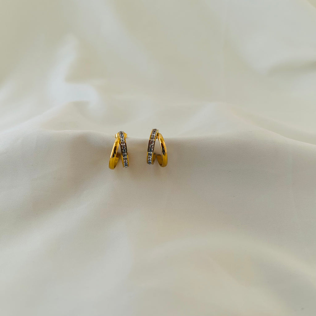 Dual Line Hoop Earrings