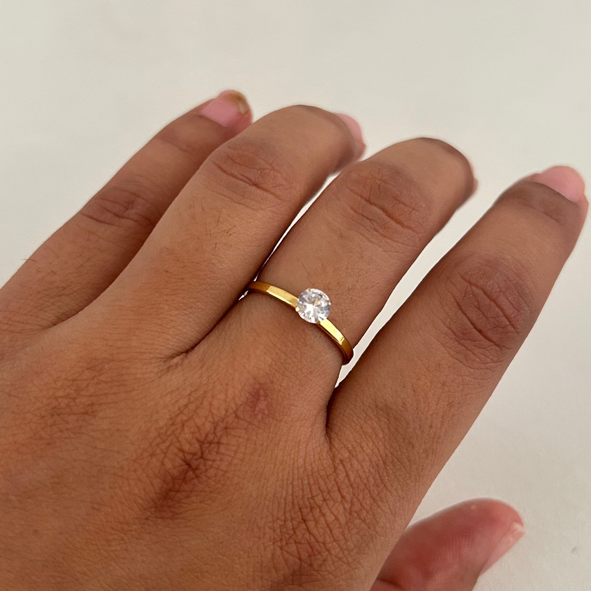 Classic Spark Solitaire Ring