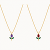 Mini Colourful Tulip Necklace