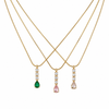 Celeste Teardrop Pendant Necklace