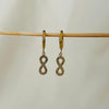 Infinity Spark Crystal Hoops